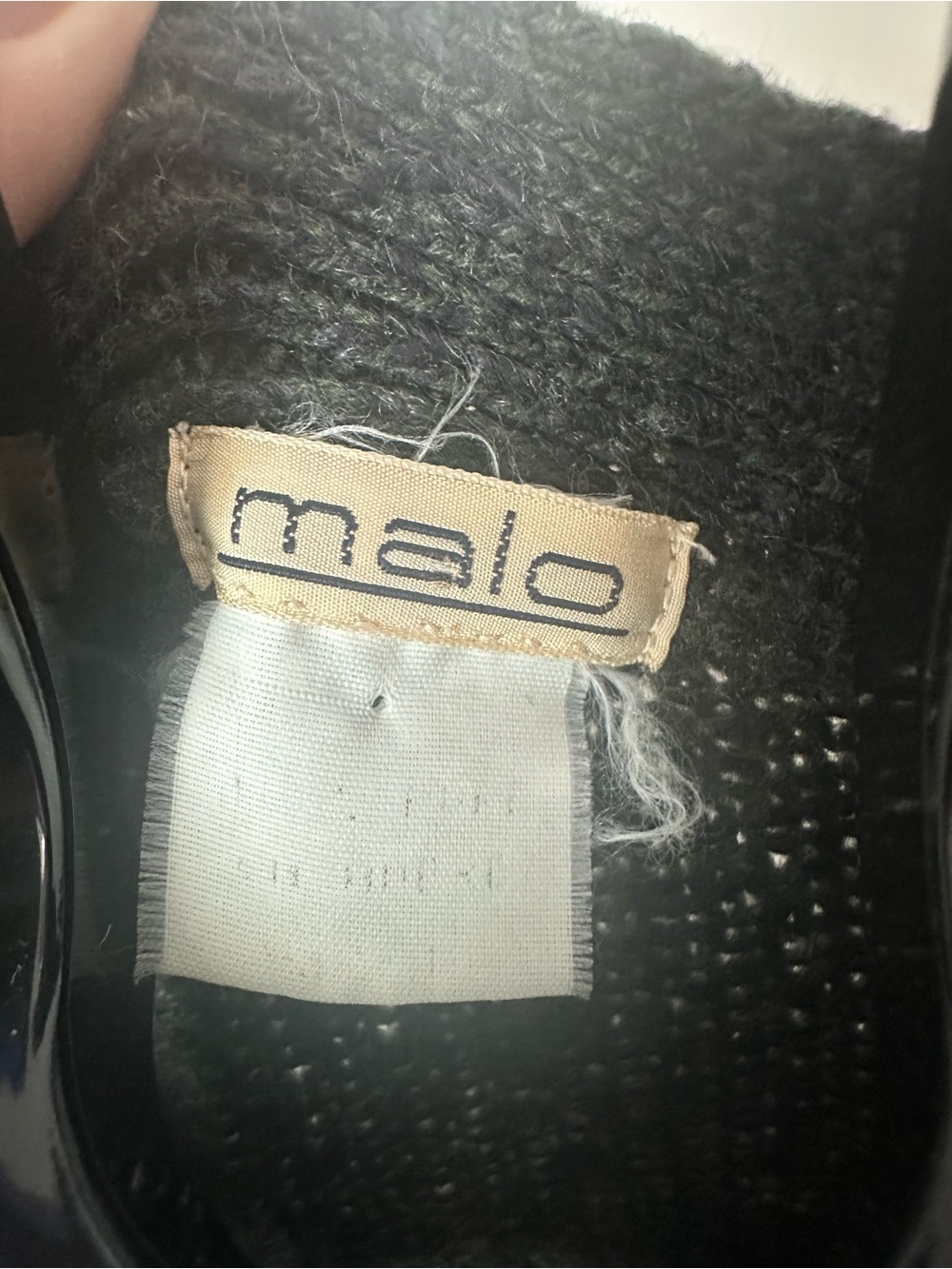Vintage Malo Button Chunky Cardigan Olive Green SZ Large Italy Grandpa Sweater - Picture 4 of 5